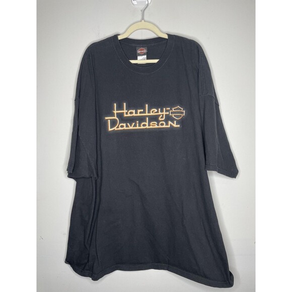 Vintage Harley Davidson Shirt Mens 5XL Black Heritage Gargoyle Graphic Y2k - Picture 1 of 9